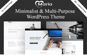 Maria - Minimal & Creative Portfolio WordPress Theme.