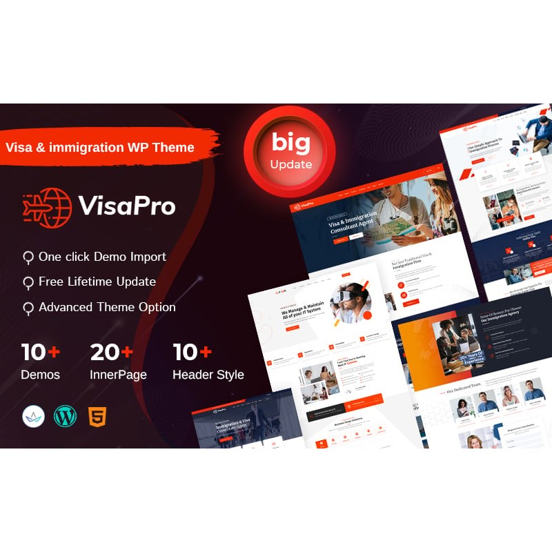 Immigration & Visa Consulting Elementor WordPress Theme