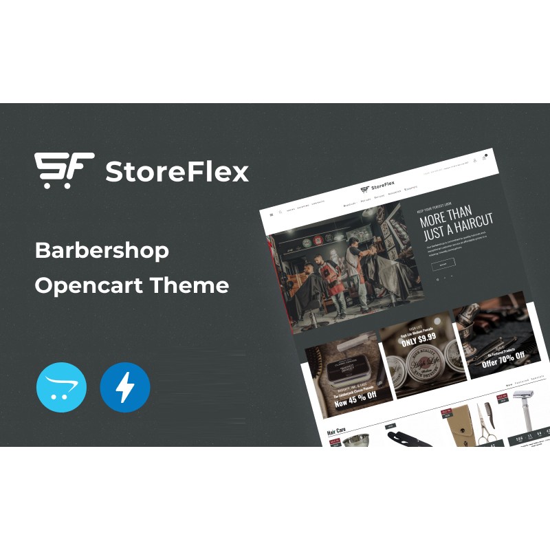 Storeflex Barbershop Online Template Shop Template