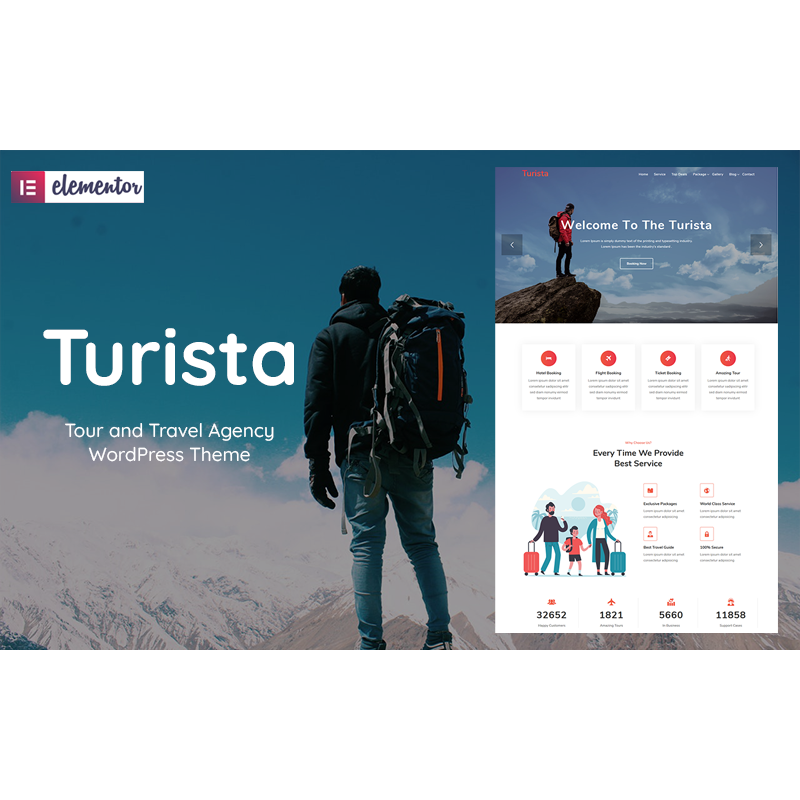 Turista - Tour and Travel Agency WordPress Theme