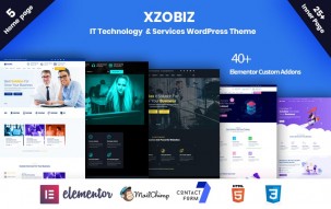 Xzobiz - IT Technology & Services WordPress Theme