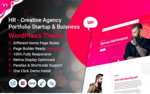 HR - Creative Agency Portfolio Startup Business WordPress Theme