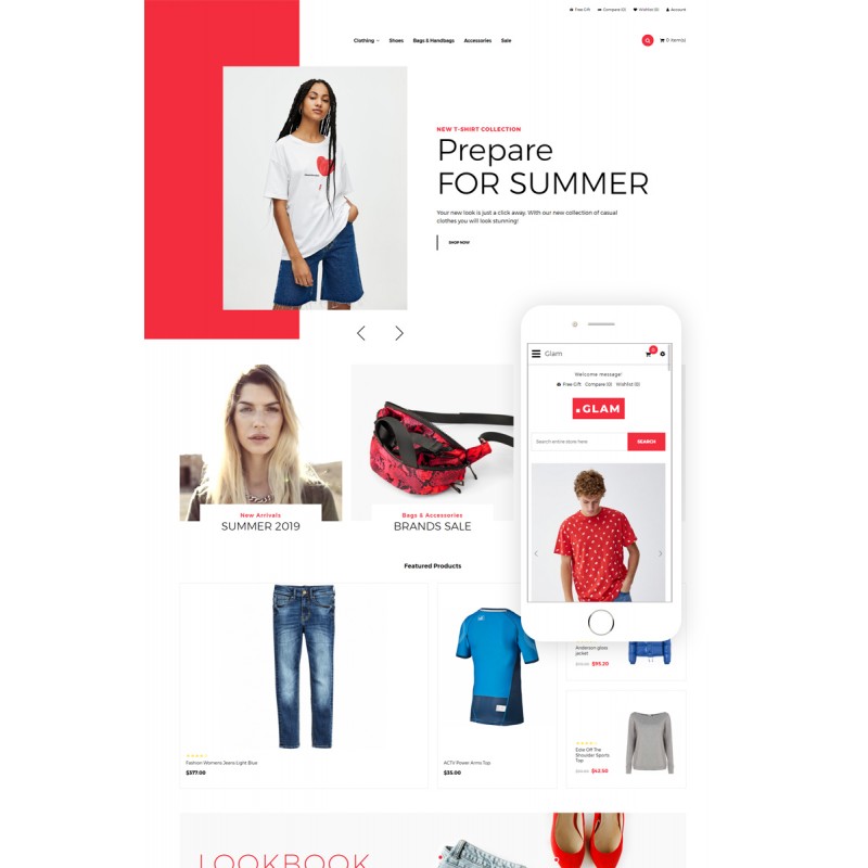 Glam - Fashion Store Creative Shop Template