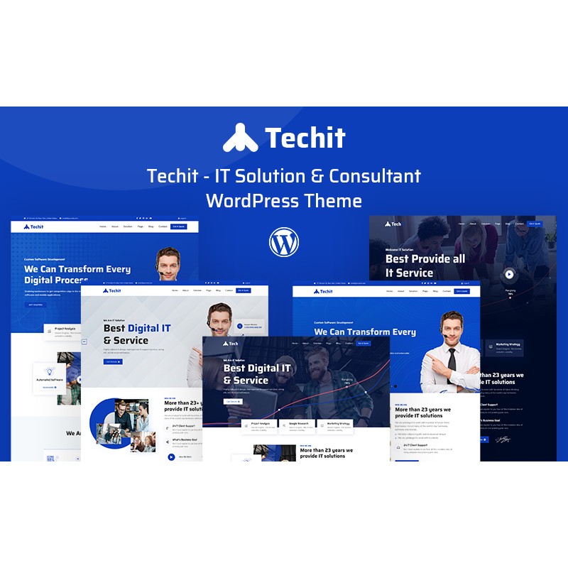 Techit - IT Solution & Consultant WordPress Theme