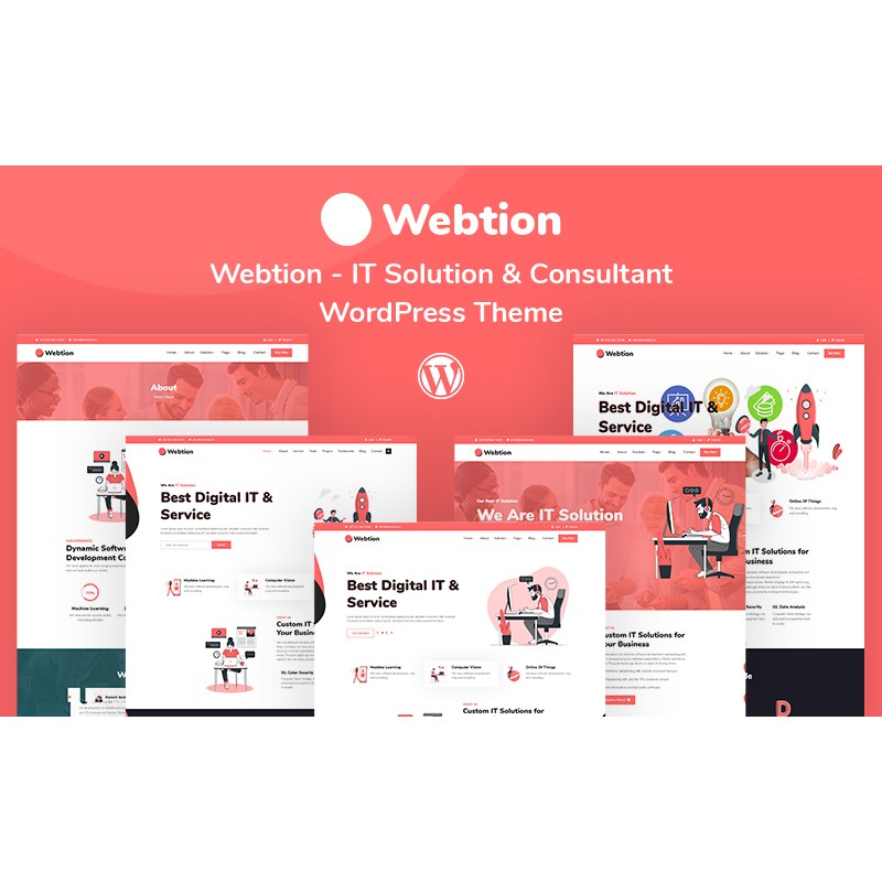 Webtion &ndash; IT Solution & Consultant Responsive WordPress Theme