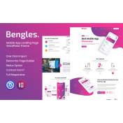 Bingles - Mobile App Landing Page WordPress Theme