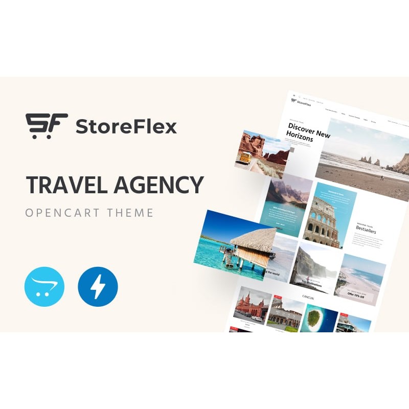 StoreFlex&zwnj; &zwnj;-&zwnj; &zwnj;Travel&zwnj; &zwnj;Agency Shop Template