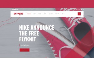 Snykers Sports Shop WordPress Theme