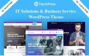 Techpros - IT Services & Software Company Elementor WordPress Theme.