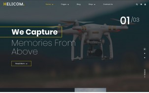 Helicom - Drone and Copter WordPress Theme