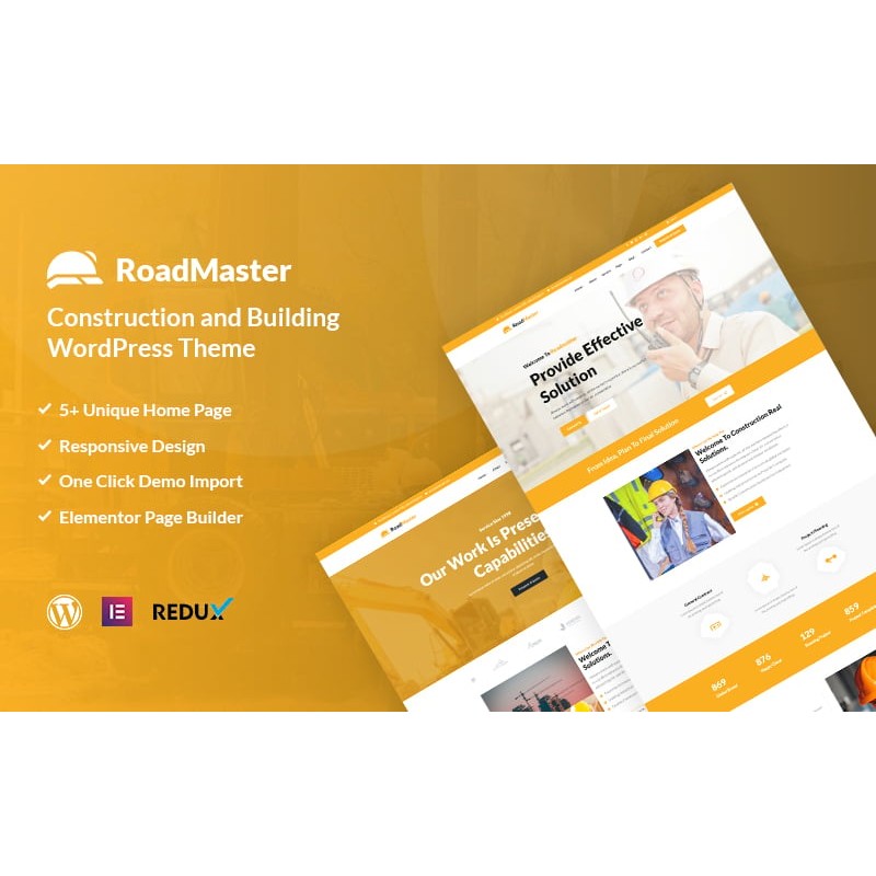 Roadmaster - Construction and Building WordPress Theme