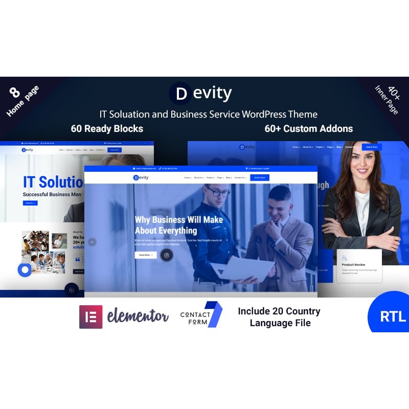Devity - IT Solutions Business Service WordPress Theme