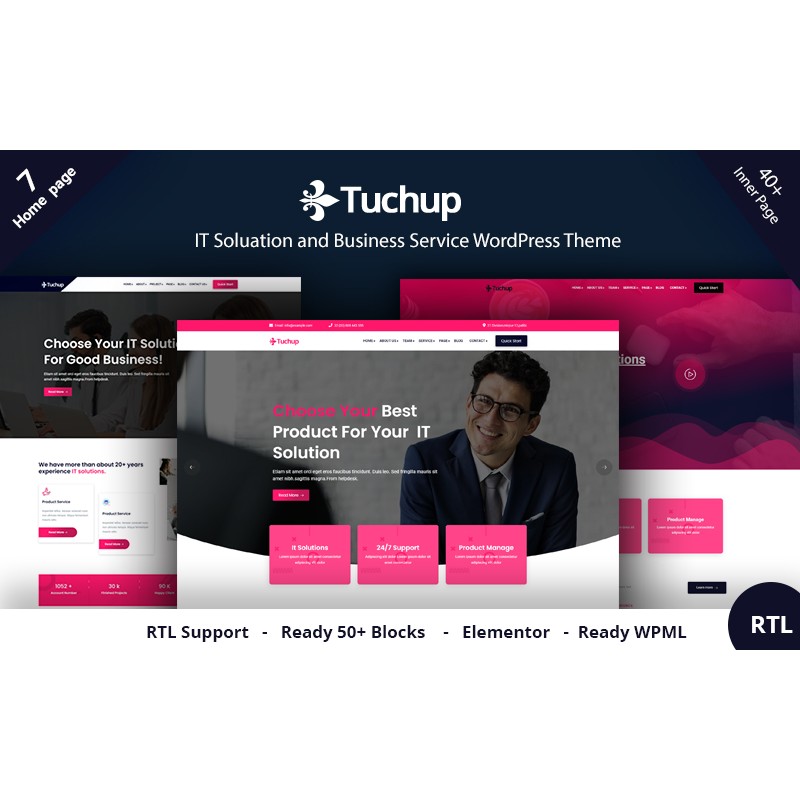 Tuchup - It Solution Service and Business WordPress Theme