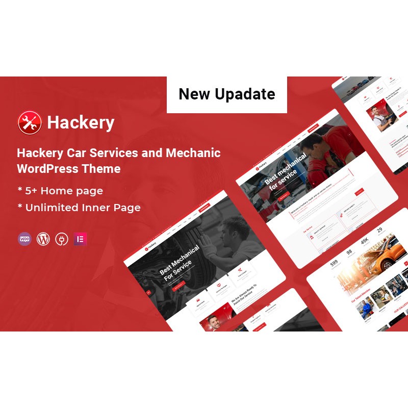 Hackery - Car Services and Mechanic WordPress Theme