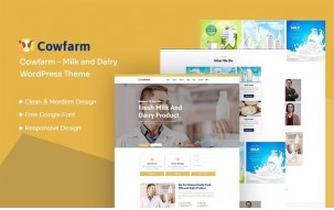 Cowfarm - Milk and Dairy Responsive WordPress Theme
