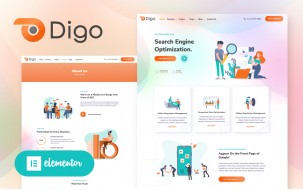 Digo - SEO and Digital Marketing Agency WordPress Elementor Theme