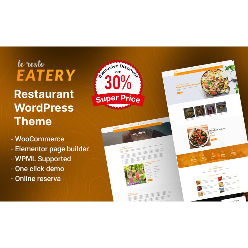 Le Resto - Restaurant WordPress Theme