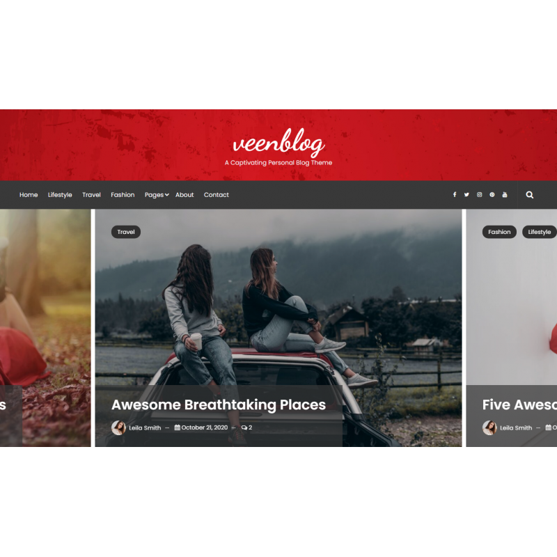VeenBlog - Personal Blog WordPress Theme