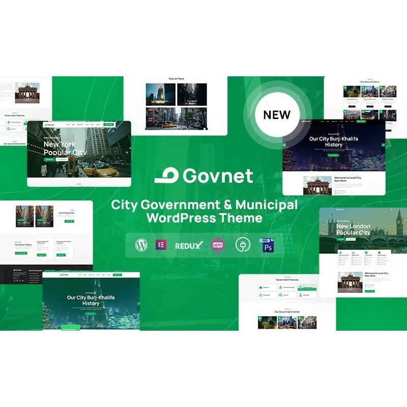 Govnet - City Government and Municipal Responsive WordPress Theme