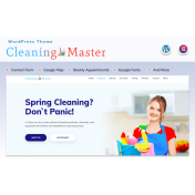 Cleaning Master - Landing page with Blog WordPress Theme