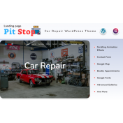 Pit Stop - Car Repair Landing page WordPress Theme