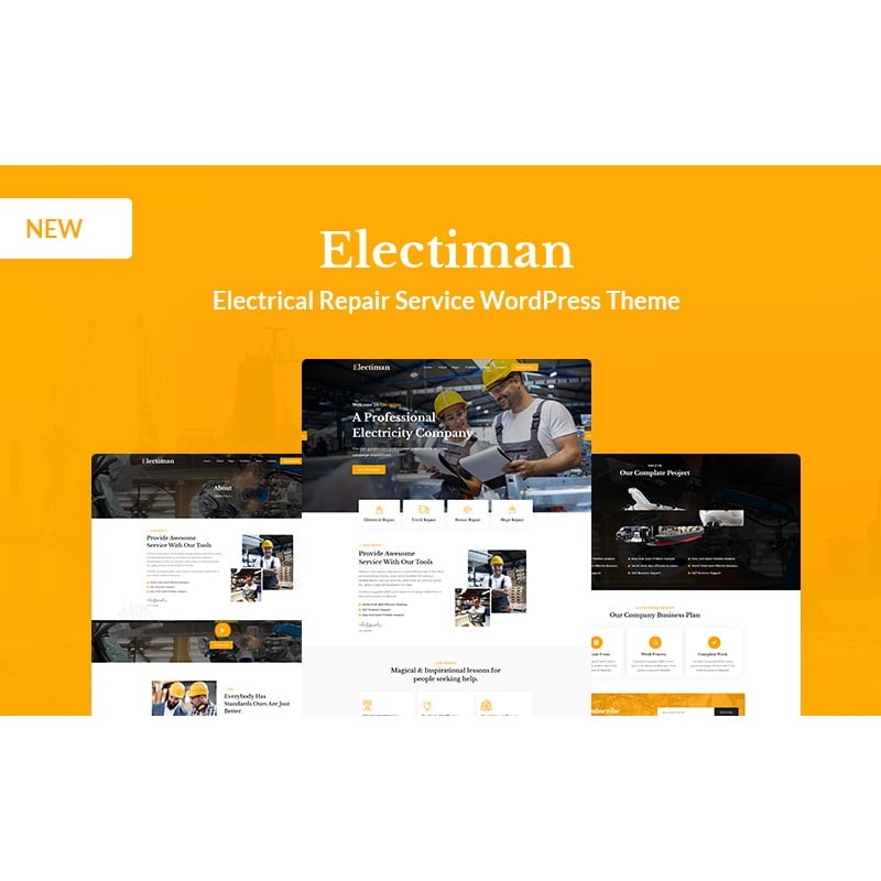 Electiman - Electrical Repair Service WordPress Theme