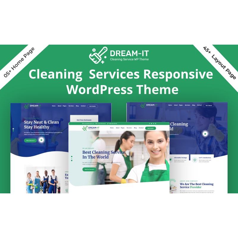 Cleaning Service Company Elementor WordPress Theme.