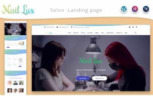 Nail Lux - Manicure Salon Landing page WordPress Theme