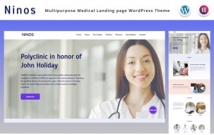 Ninos - Multipurpose Medical Landing page Elementor WordPress Theme