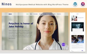 Ninos - Multipurpose Medical Website with Blog Elementor WordPress Theme
