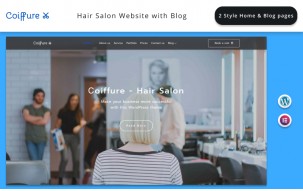 Сoiffure - Hair Salon Website with Blog Elementor WordPress Theme