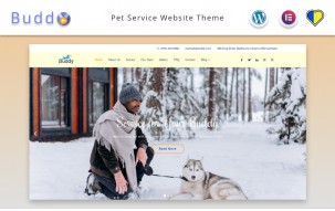 Buddy - Pet Service Website Elementor WordPress theme