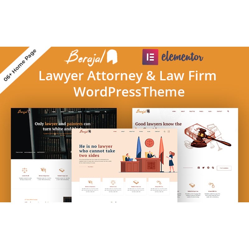 Berajal- Lawyer Attorney & Law Firm WordPress Theme