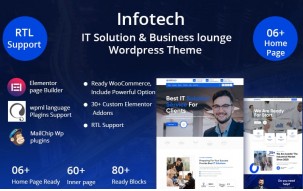 Infotech - IT Solution & Business lounge WordPress Theme