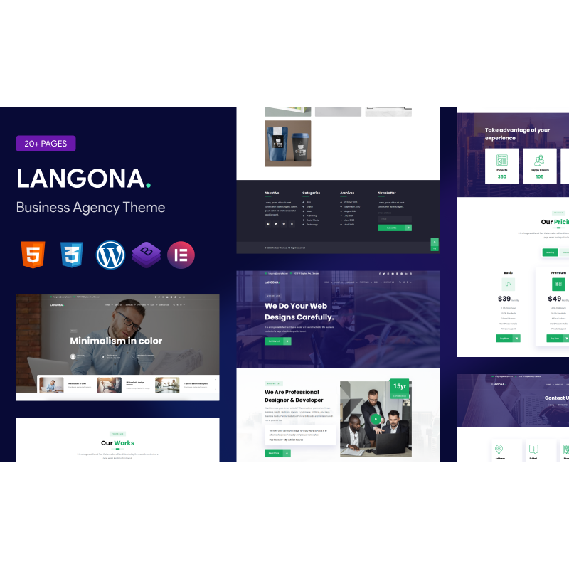 Langona &ndash; Business Agency WordPress Theme
