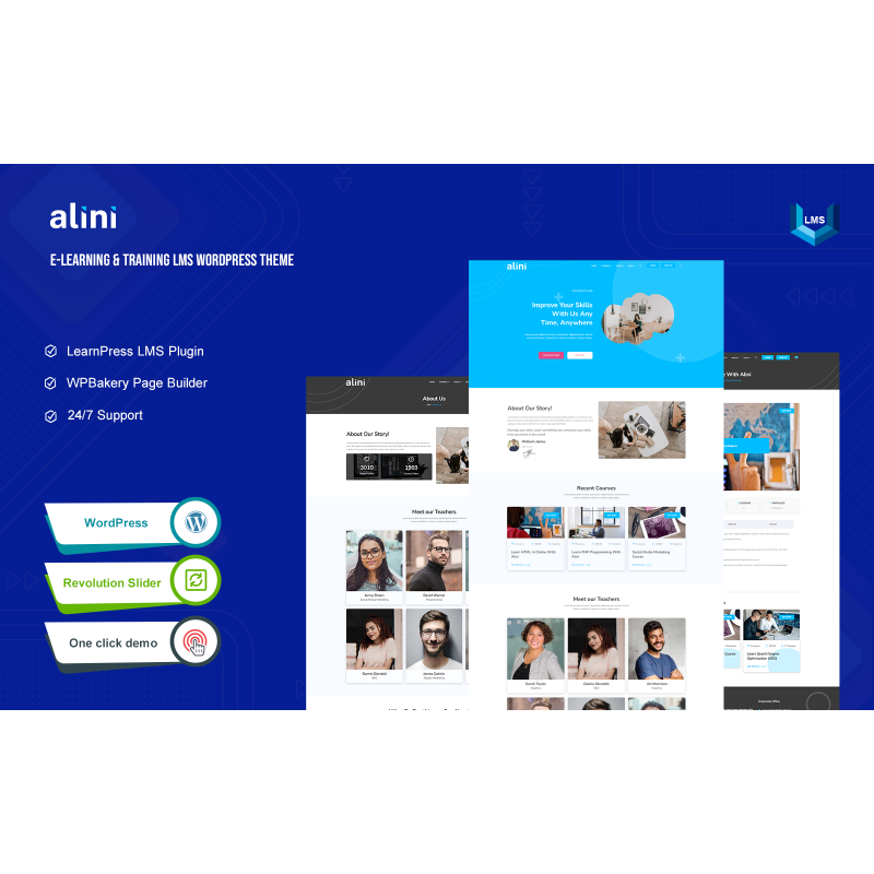 Alini - E-learning & Training LMS WordPress Theme