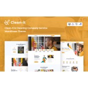 Cleanit Cleaning Company Service Responsive WordPress Theme