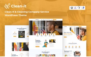 Cleanit Cleaning Company Service Responsive WordPress Theme