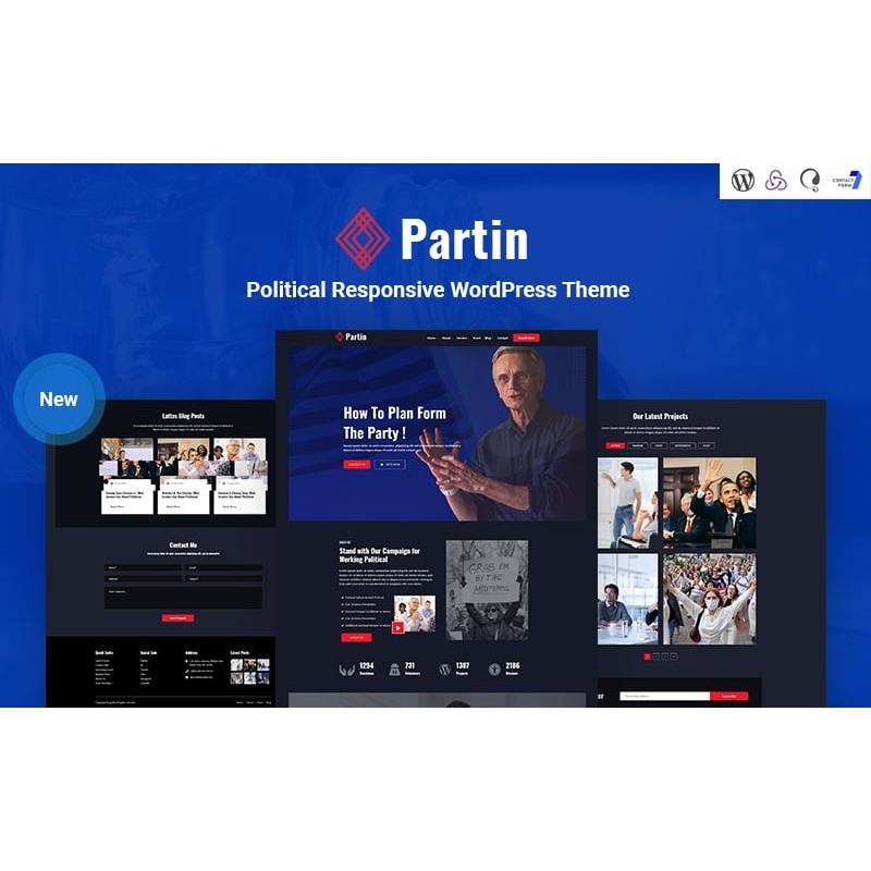 Partin - Political Campaign and Party Responsive WordPress Theme