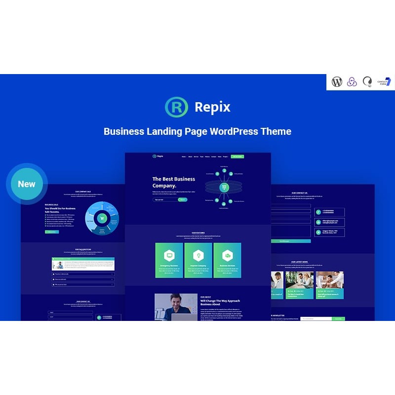 Repix - Business Landing Responsive WordPress Theme