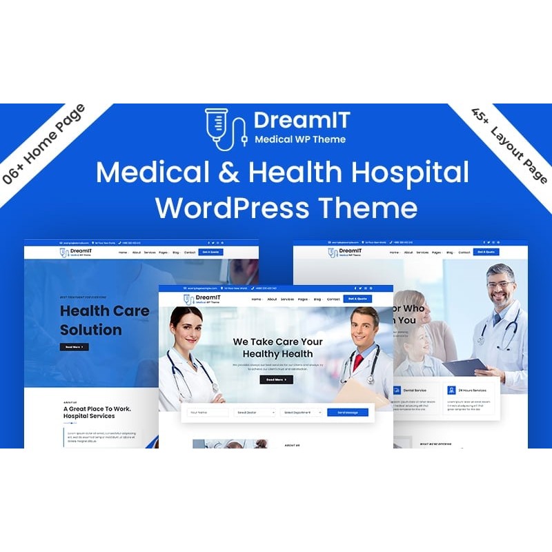 DreamIT - Medical Clinic & Health Care WordPress Theme