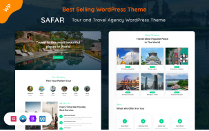Safar - Tour and Travel Agency WordPress Theme