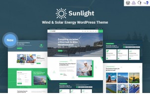 Sunlight - Wind and Solar Energy Responsive WordPress Theme