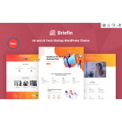 Briefin is an IT and AI Tech Startup Responsive WordPress Theme