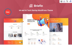 Briefin is an IT and AI Tech Startup Responsive WordPress Theme