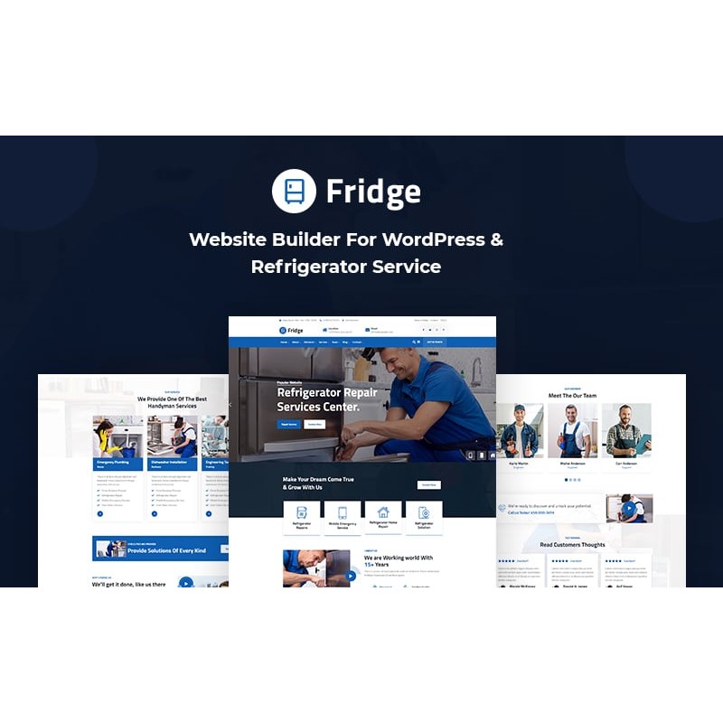 Fridge - Refrigerator Service WordPress Theme