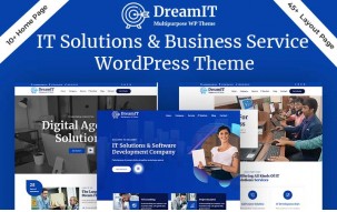 DreamIT - IT Solutions & Software Company WordPress Theme.