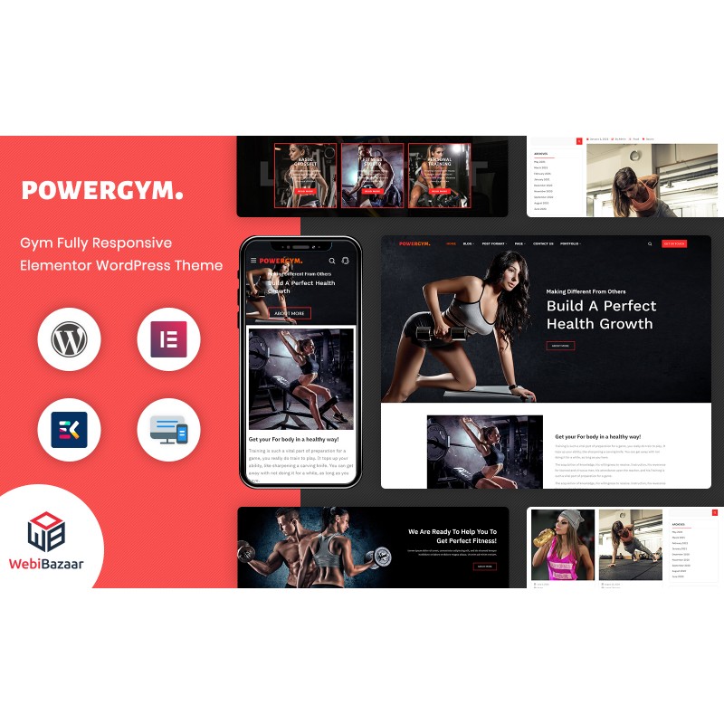 PowerGym - Multipurpose Gym Fitness & Bodybuilding WordPress Theme