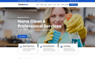 Cleanstor - Cleaning Company Responsive WordPress Theme