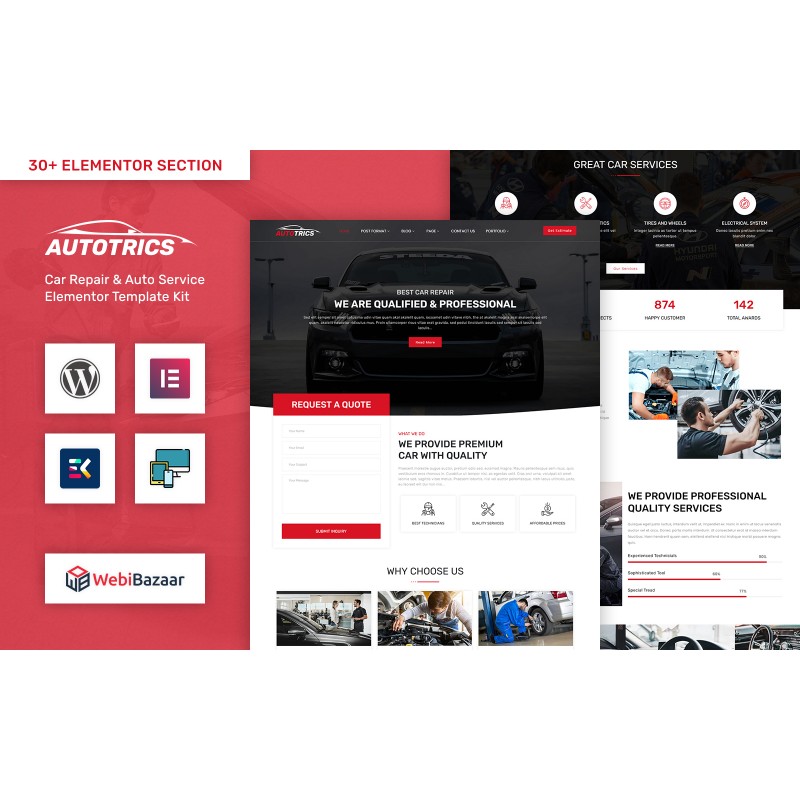 Autotrics - Automobile & Car Accessories Shop WordPress Theme